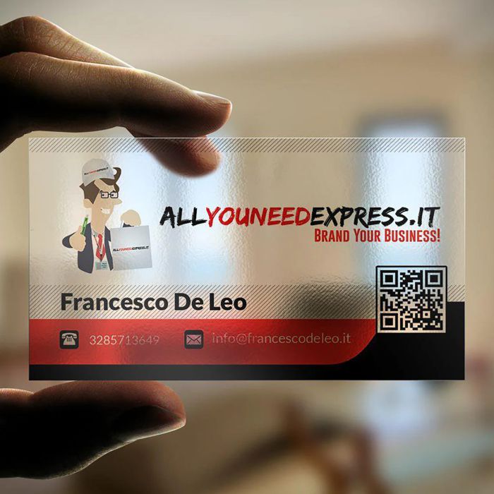 best quality transparent business card design and printing in Lagos nigeria